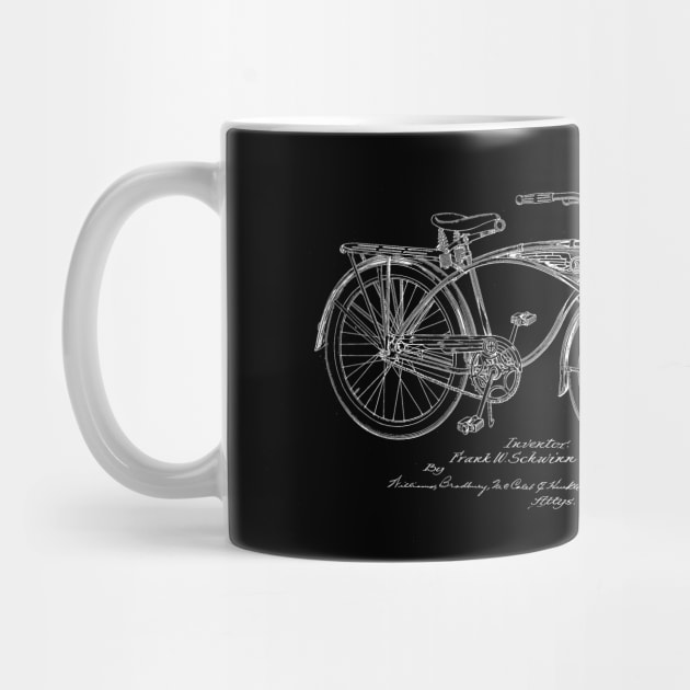 Bicycle Vintage Patent Drawing by TheYoungDesigns